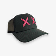 Cult of Individuality MESH BACK TRUCKER CURVED VISOR W/ XX LOGO black