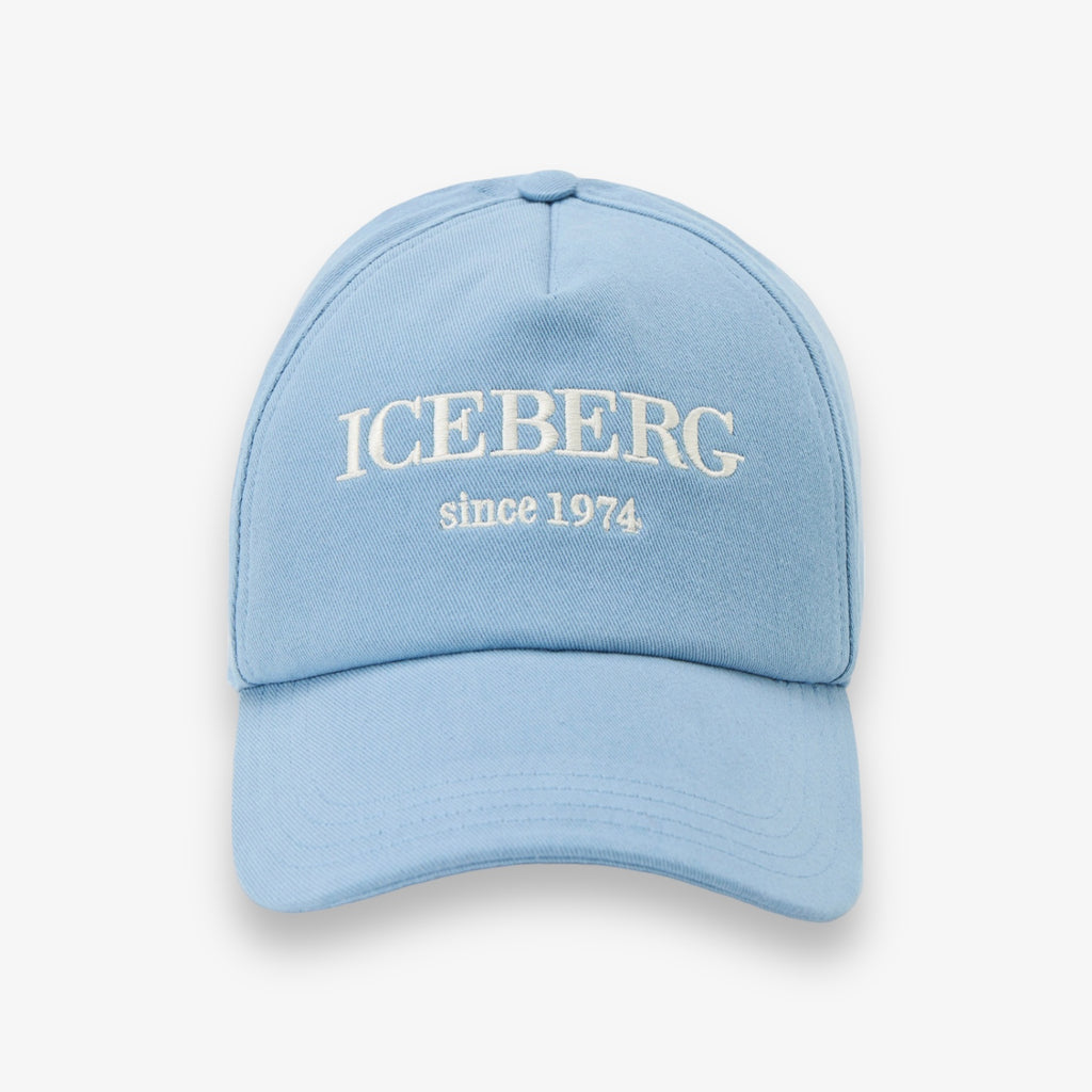 ICEBERG HERITAGE LOGO BASEBALL CAP BLUE – Sneaker Junkies display picture 1
