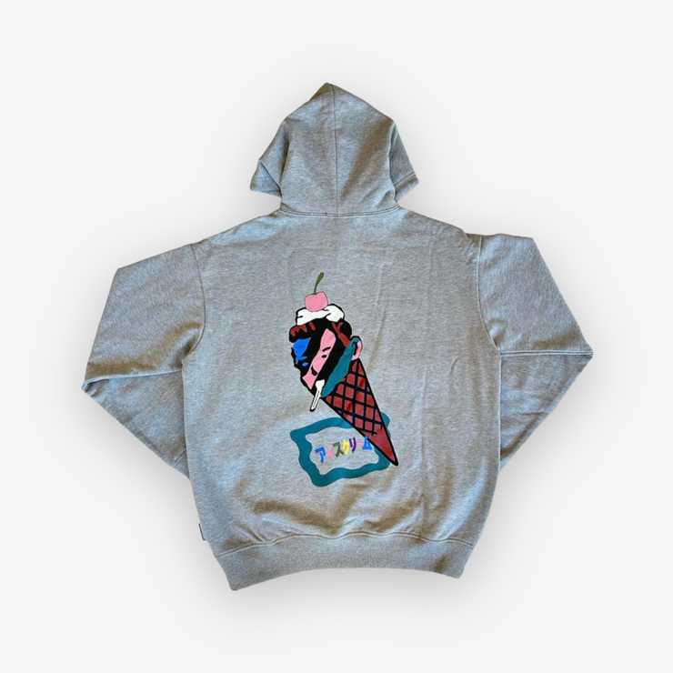 Ice Cream Colour Hoodie Light Heather Grey Sneaker Junkies