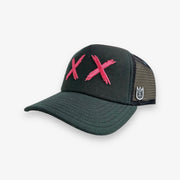 Cult of Individuality MESH BACK TRUCKER CURVED VISOR W/ XX LOGO black