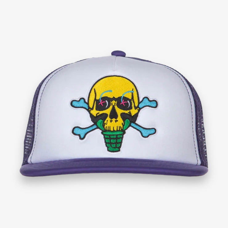 Ice Cream Skully Trucker Hat Prism Violet