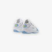 Reebok Question Mid White Fluid Blue Toxic Yellow Infant Sizes HR1063