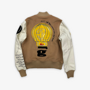 Fly Geenius Hot Air Balloon Leather Jacket Sand