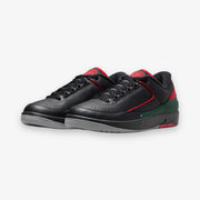 Air Jordan 2 Retro Low Black Fire Red Fir Cement Grey DV9956-006