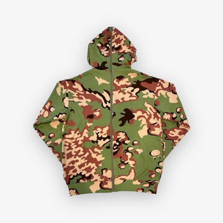 Ice Cream Zip Through Hoodie Camo