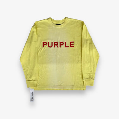 Purple Brand Textured Jersey LS Yellow Core