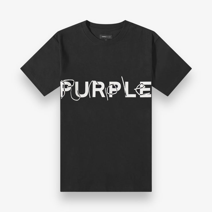 Purple Brand Heavy Jersey SS Tee Black Beauty Written Logo