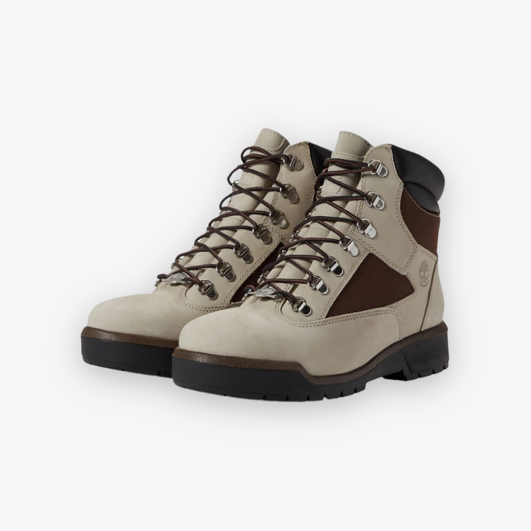 靴 Timberland field boots Timberland Field Boot 6 In WP L/F Boot Light Taupe Nubuck 0A29NG