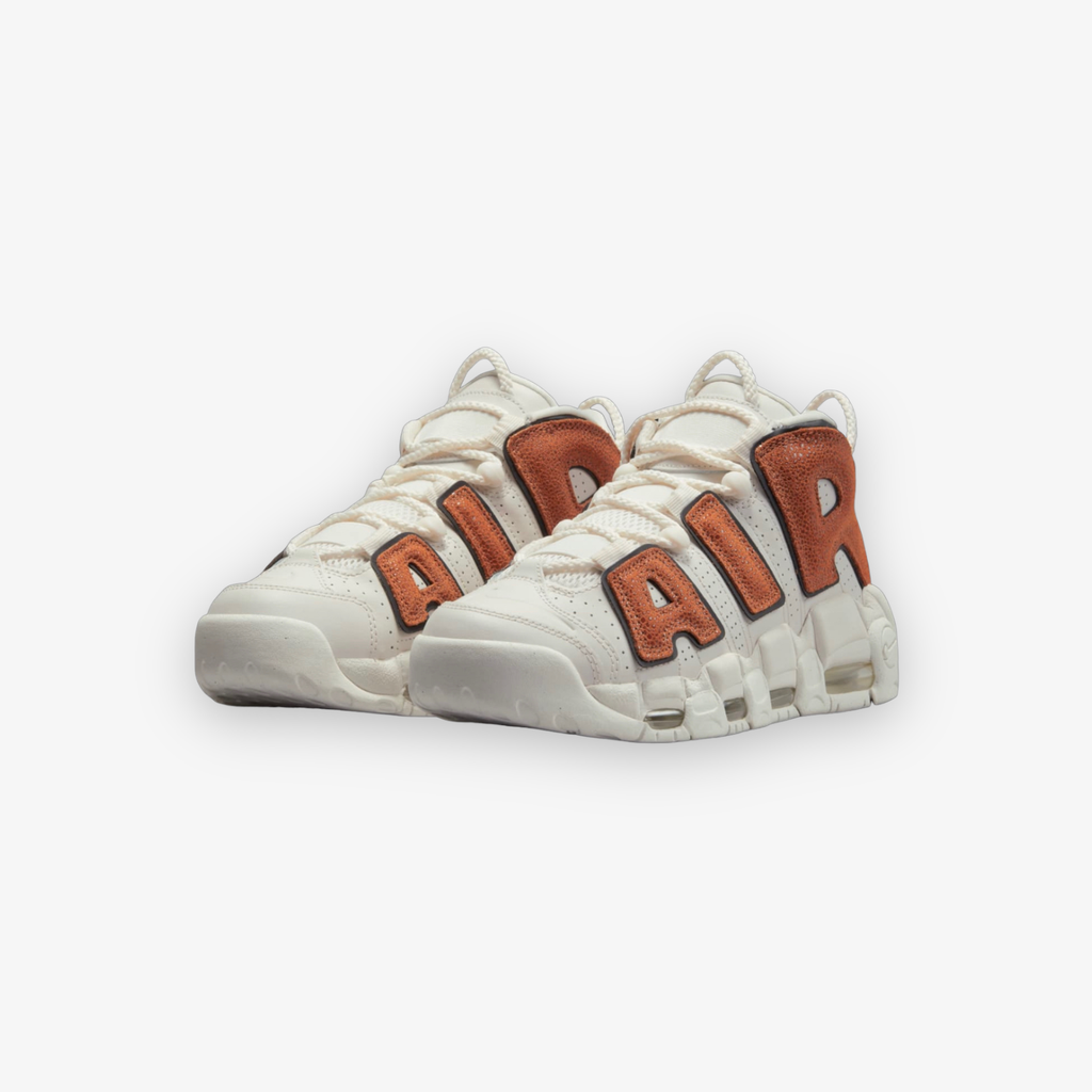 WOMEN'S NIKE AIR MORE UPTEMPO Phantom Black Dark Russet Sail