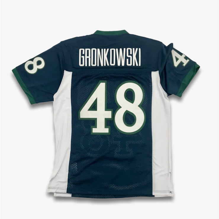 Headgear Gronkowski High School Football Jersey Blue Green