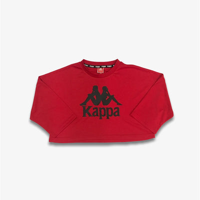 Kappa Womens Authentic Anak Crop Red