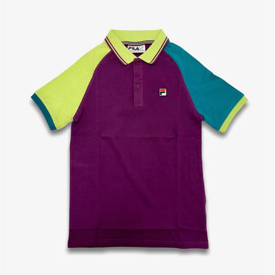 Fila Apollo Polo t-shirt Purple Lime