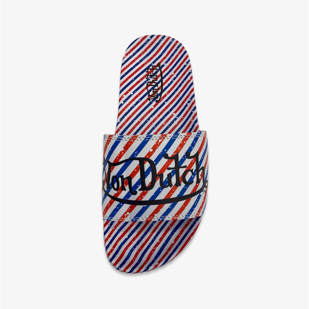 Von Dutch Barbershop Stripe Slides – Sneaker Junkies display picture 3