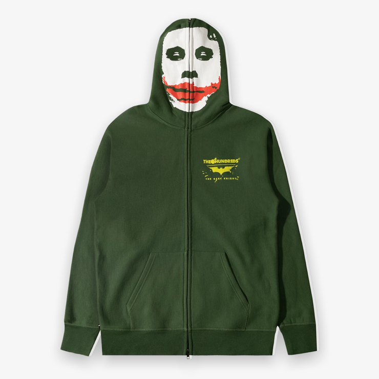 The Hundreds x Batman: The Dark Knight Disguise Zip Face Hoodie Forest