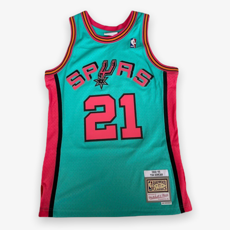 Mitchell & Ness NBA Swingman Jersey Spurs 98 Tim Duncan Teal Blue Mitchell & Ness NBA Swingman Jersey Spurs 98 Tim Duncan Teal Blue