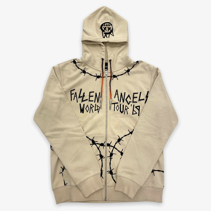 Cult of Individuality Novelty Zip Hoody Cream