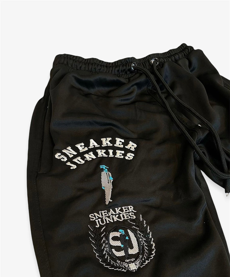Sneaker Junkies Triple Logo Track Pants Black