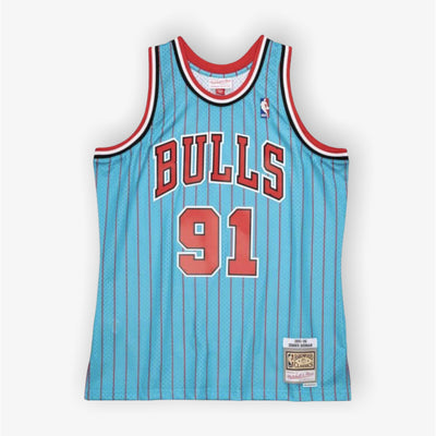 Mitchell & Ness NBA Swingman Jersey Bulls 1995 Dennis Rodman UNC Pinstripe