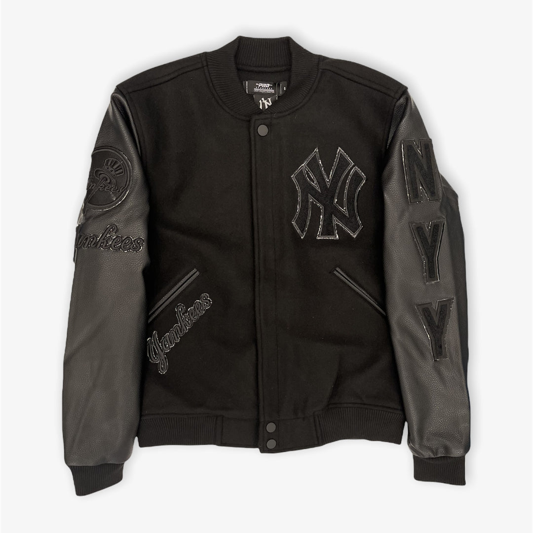 Pro Standard NY Yankees Varsity Jacket Black Black – Sneaker