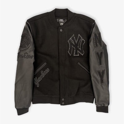 Pro Standard NY Yankees Varsity Jacket Black Black