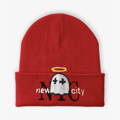 Bwood Big Ghost Tourist Beanie Red