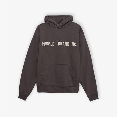 Purple Brand Artifact Embroidered Hoodie Charcoal