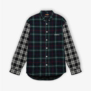Purple Brand Quilted Plaid Shirt Green