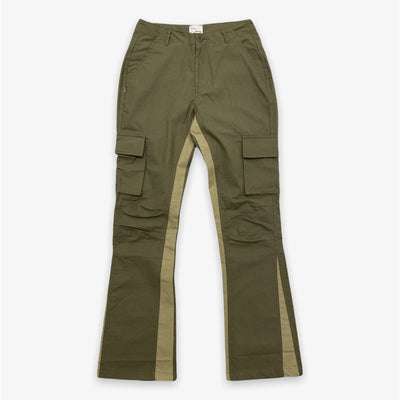 EPTM Flare Cargo Pants Olive