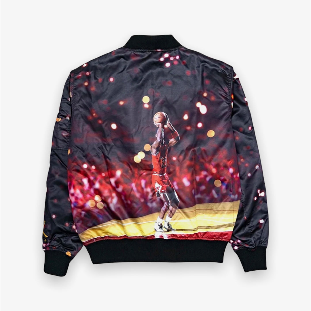 Jordan Jumpman MA-1 Jacket Black Archaeo Brown DC9654-010