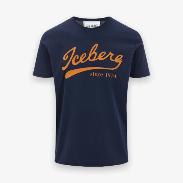 Iceberg Script IceBerg script Navy Tee – Sneaker Junkies