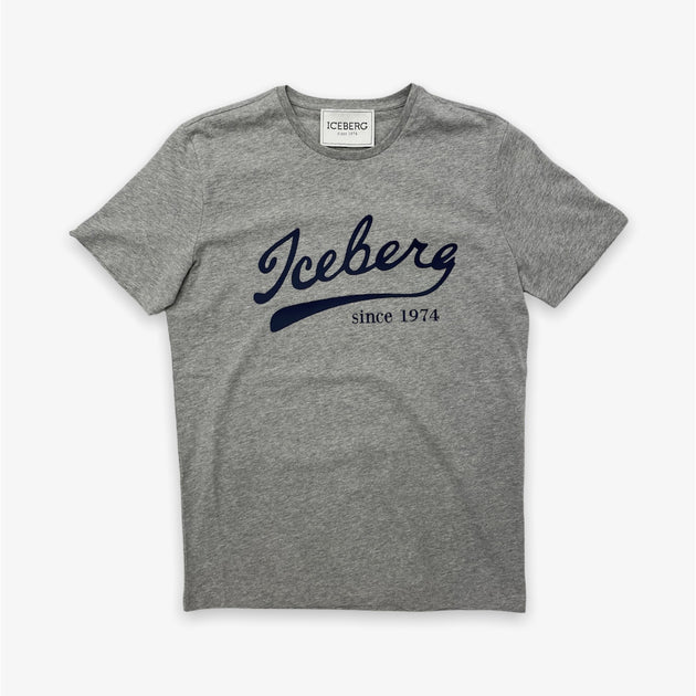 Iceberg Script Iceberg Script Grey Tee – Sneaker Junkies
