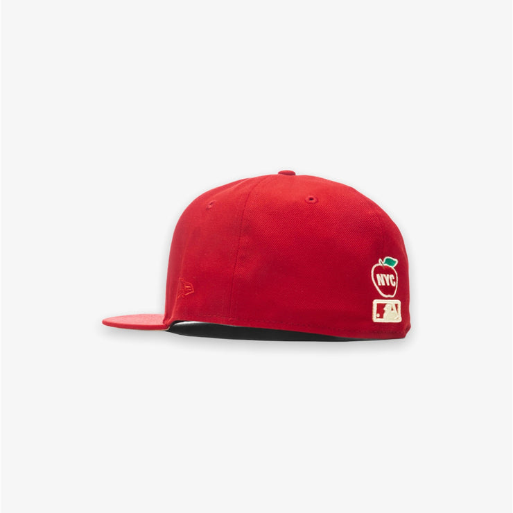 New Era State Fruit Yankees Fitted Red Cream