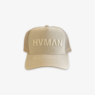 Hvman Mesh Trucker Cap Cream
