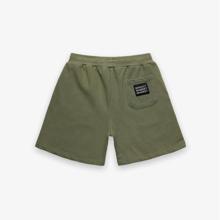 Market Smiley Look At The Bright Side Sweat Shorts Sage Green