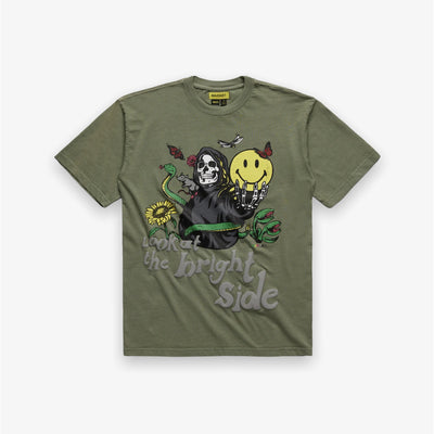 Market Smiley Look at the Bright Side Tee Sage Green