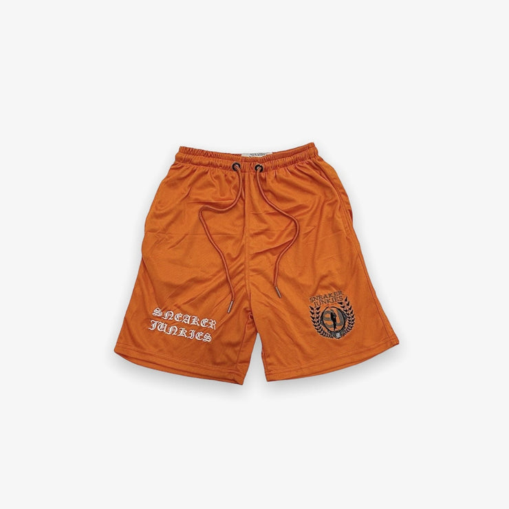 Sneaker Junkies Font Mesh Shorts Orange
