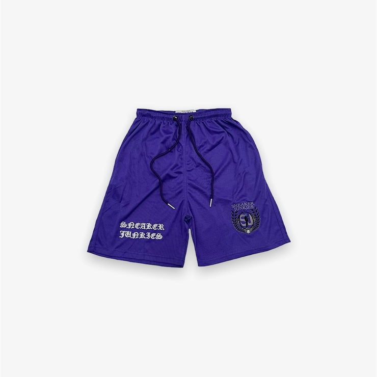 Sneaker Junkies Font Mesh Shorts Purple