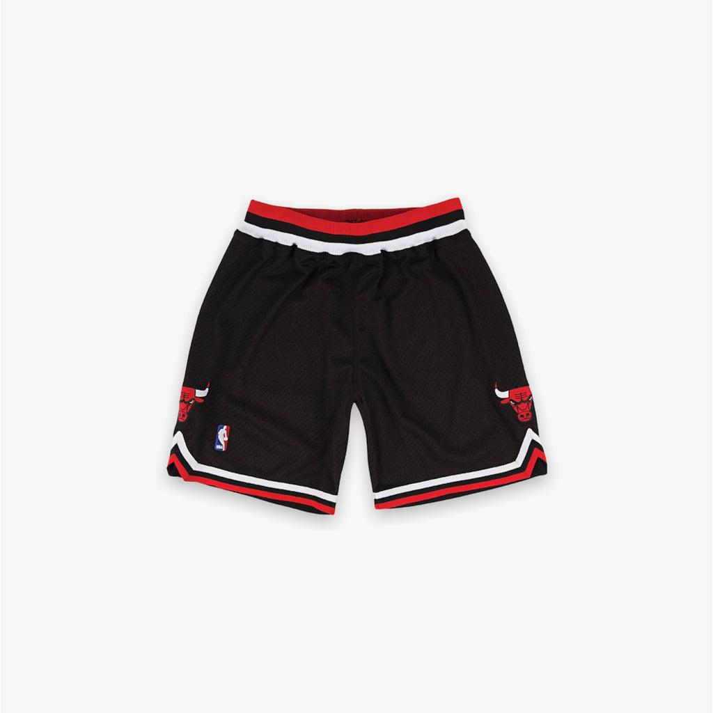 Authentic Chicago Bulls Mitchell & Ness NBA Jersey Shorts L Large Black Red  NWT