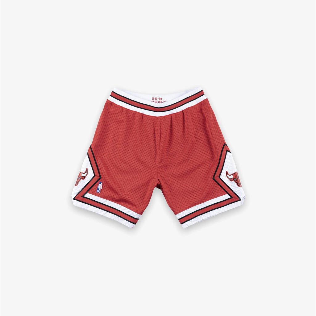 red nba shorts