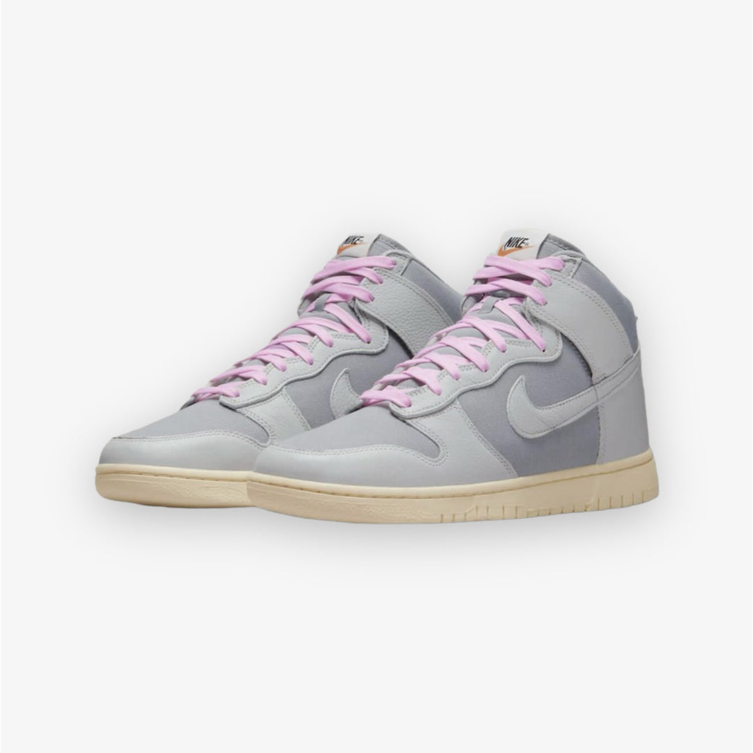 nike dunk high pink grey