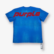Purple Brand Textured Jersey SS Blue