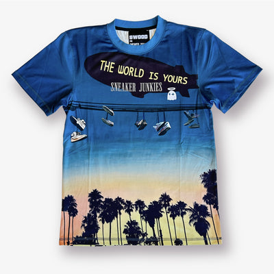 Bwood X SJ "The world is yours" All over Tee