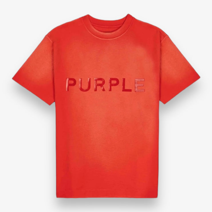 Purple Brand Textured SS tee wordmark core red