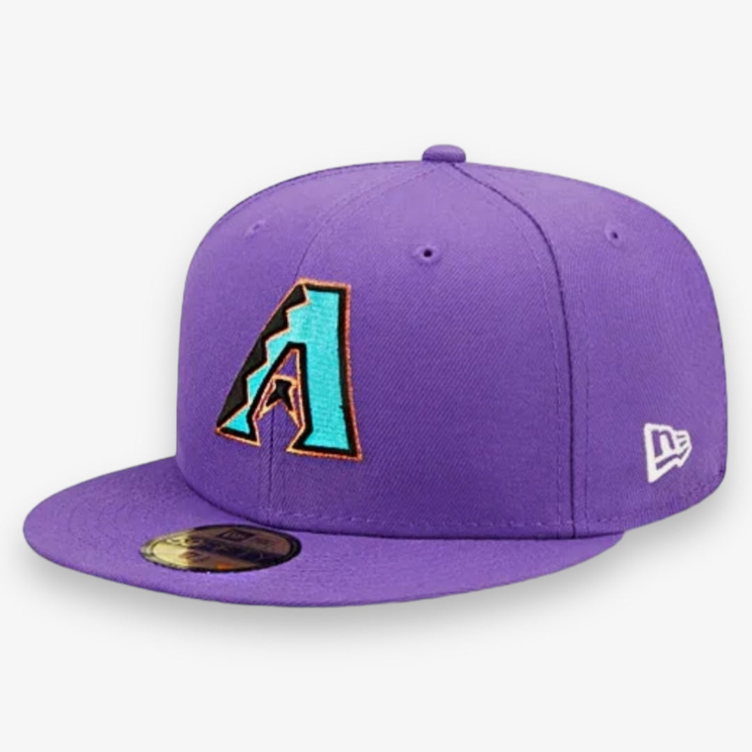 New Era 2001 World Series Diamondbacks Fitted Purple Pink Brim