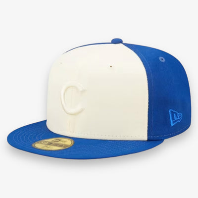 New Era Chicago Cubs Cream Blue Tonal Fitted