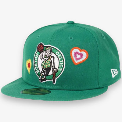 New Era Boston Celtics Chain Stitched Heart Fitted Green