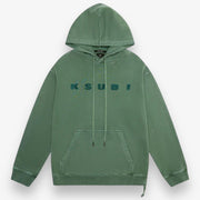 Ksubi blocked biggie hoodie emerald green