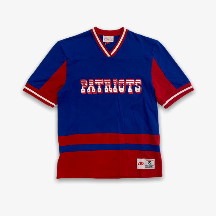 Mitchell & Ness New England Patriots Final Seconds V Neck Blue