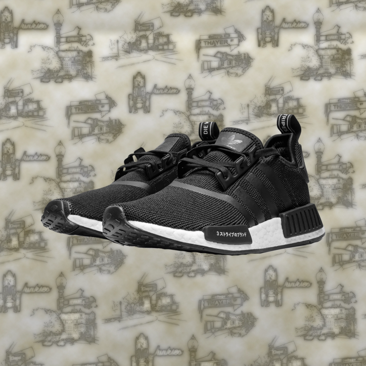 Adidas NMD_R1 J black white Grade School Sizes CG6245 – Sneaker Junkies