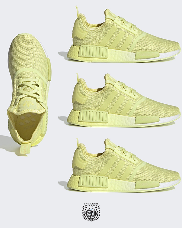 adidas gazelle silver green womens Men's adidas NMD_R1 Shoes Magic Lime GX9536 main image 0